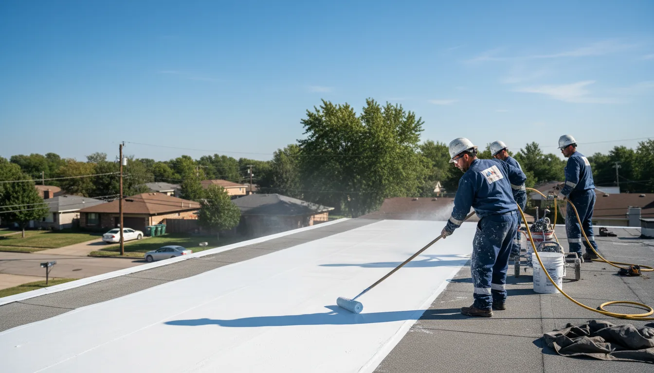 Commercial roof coating in Topeka, IL near me